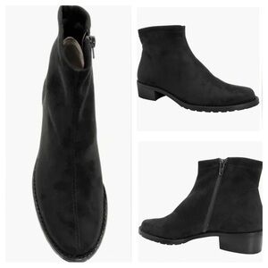 Ron White Women GINETTE  Stretch Vegan Suede Ankle Boots size 36 US 5.5